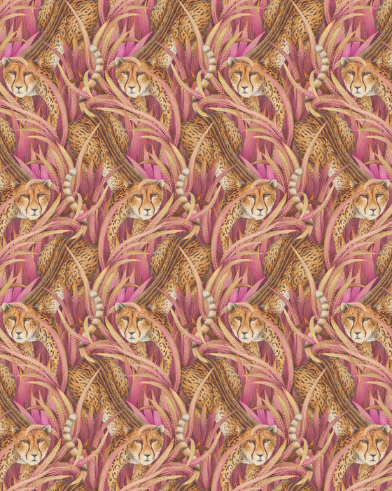 Cole & Son Cheetah Prowl Cerise Wallpaper 129/8045.CS.0