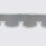 Jim Thompson Duquette Valancia Border  Silver Grey Trim Sample JT030056003