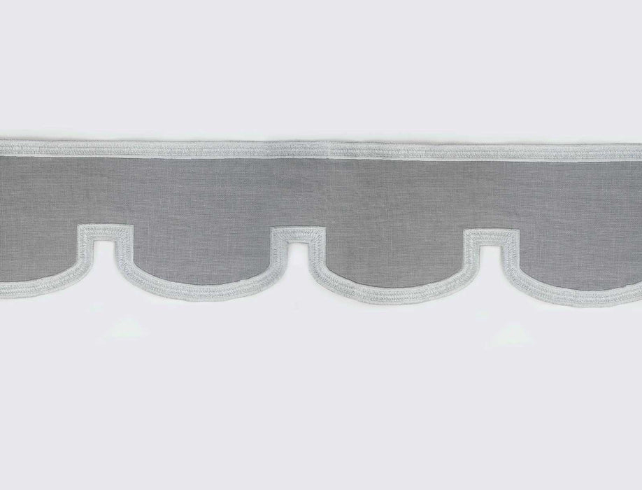 Jim Thompson Duquette Valancia Border  Silver Grey Trim Sample JT030056003