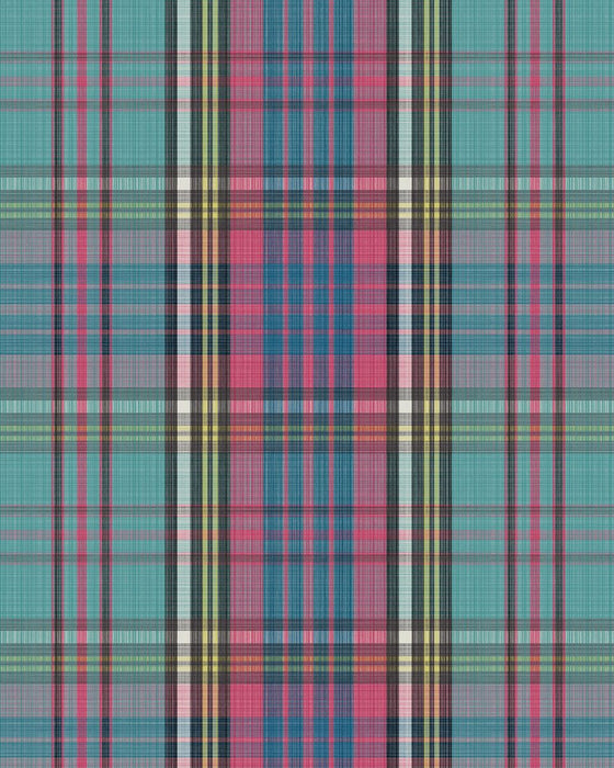 Cole & Son Macandreas Tartan Cyan Wallpaper 130/1001.CS.0