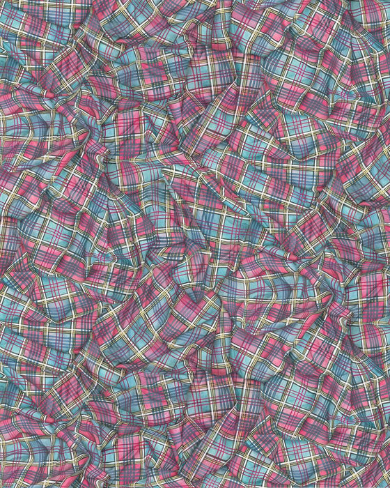 Cole & Son Draped Tartan Magenta Wallpaper 130/2006.CS.0