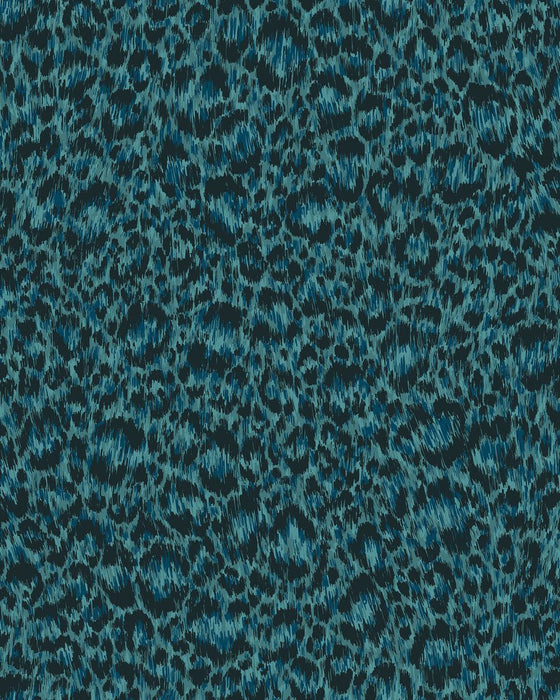 Cole & Son Hand-Painted Leopard Teal Wallpaper Sample 130/4014.CS.0