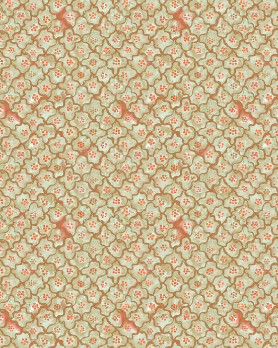 Cole & Son Vivienne Love Andreas Mint Wallpaper Sample 130/6021.CS.0