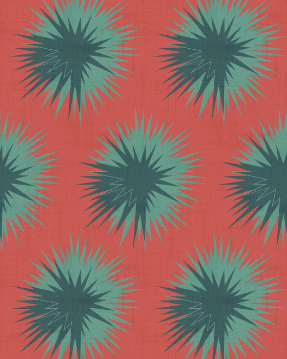 Cole & Son Soft Thistle Blood Orange Wallpaper 130/7025.CS.0