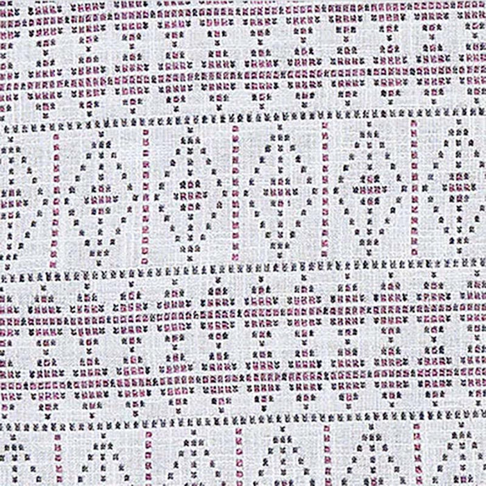 Peter Dunham Souk Pink/Gray On White Fabric Sample 131SUK06