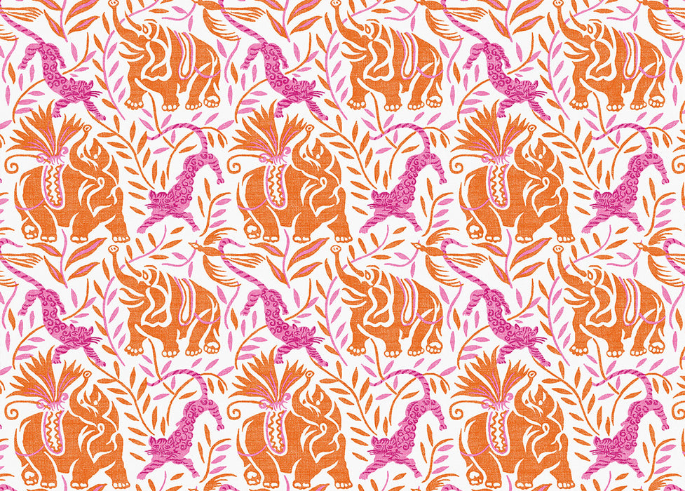 Christopher Farr La Jungle Performance Rosa Fabric