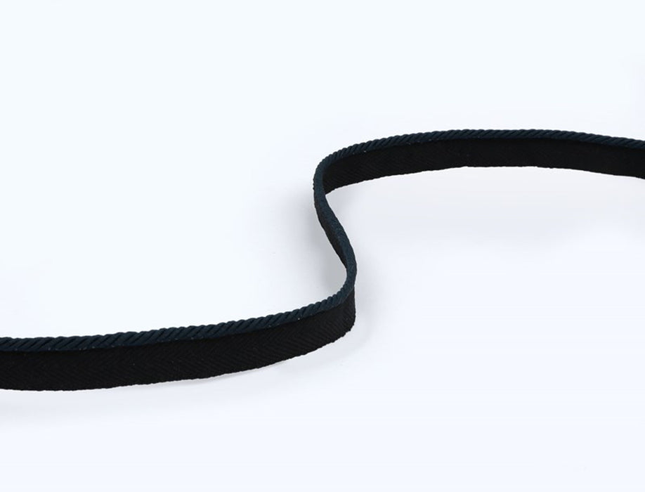 Jim Thompson Silk Micro Cord On Tape  Petrol Trim Sample JT030026048