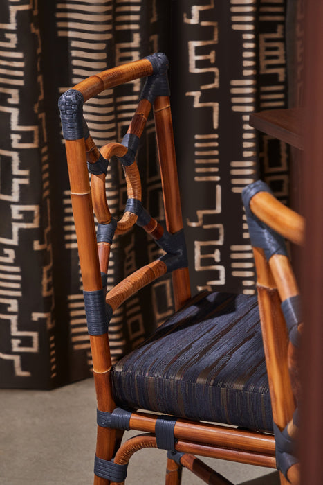 Jim Thompson Praire Ikat Dusty Blue Fabric Sample JT013956009
