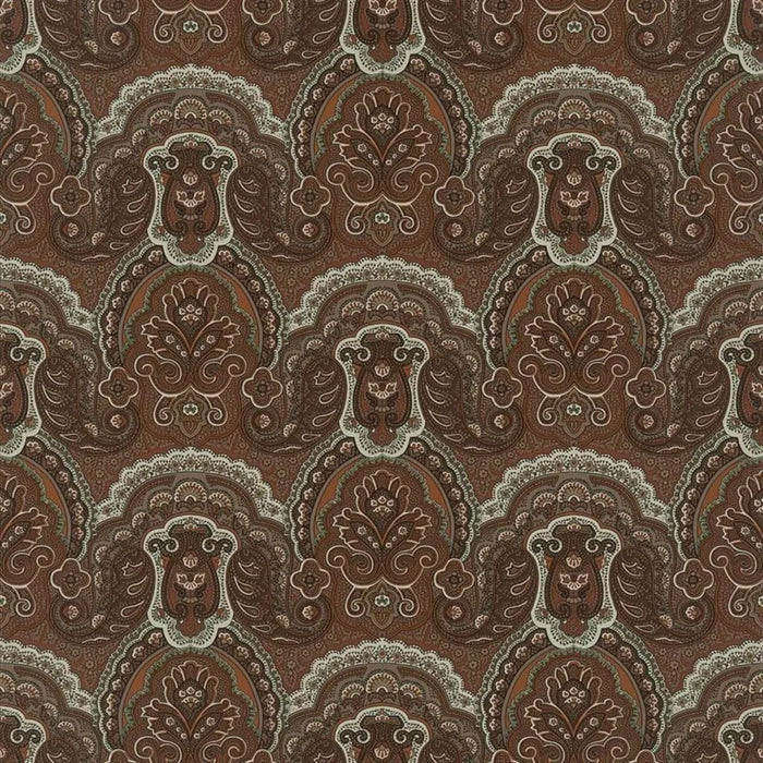 Ralph Lauren Crayford Paisley Tobacco Wallpaper Sample PRL034/04