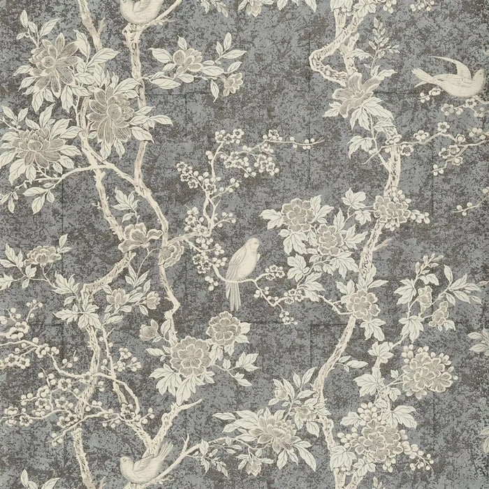 Ralph Lauren Marlowe Floral Gunmetal Wallpaper Sample PRL048/09
