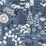 Schumacher Hoppmosse Blue Wallpaper Sample 1453
