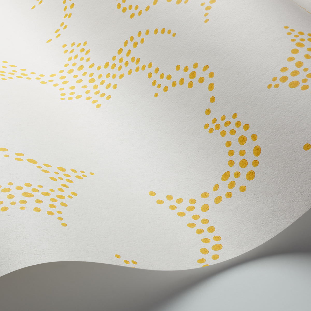 Schumacher Molntuss Yellow Wallpaper Sample 1455