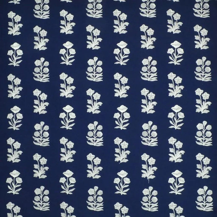 Ralph Lauren Blue Grotto Embroidery Royal Blue Fabric Sample FRL5190/01