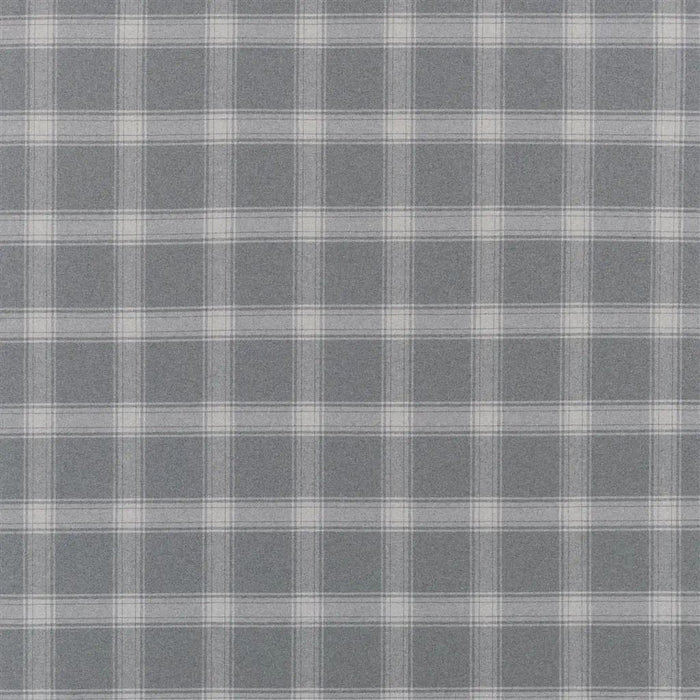 Ralph Lauren Doublebrook Plaid Grey Flannel Fabric Sample FRL5242/02