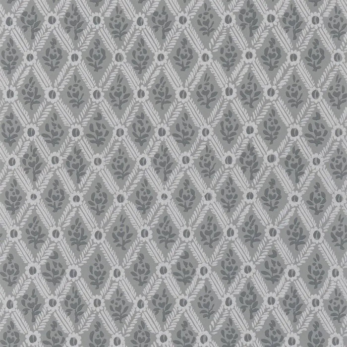 English Heritage St John Street Trellis Slate Wallpaper Sample PEH0003-08