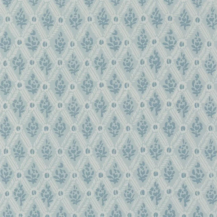 English Heritage St John Street Trellis Duck Egg Wallpaper PEH0003-04