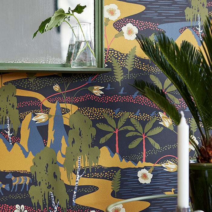 Schumacher Flyttfro Multi Wallpaper Sample 1479