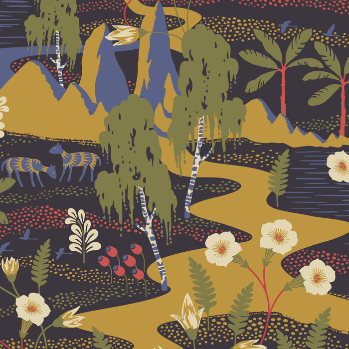 Schumacher Flyttfro Multi Wallpaper Sample 1479