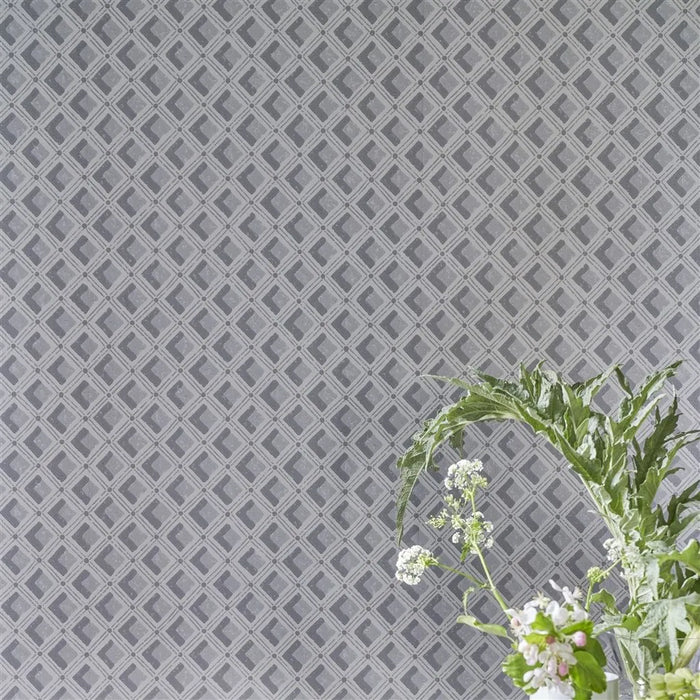 English Heritage Amsee Geometric Portcullis Wallpaper Sample PEH0002-03