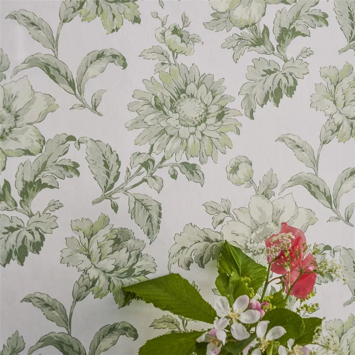 English Heritage English Garden Floral Willow Wallpaper Sample PEH0004-02