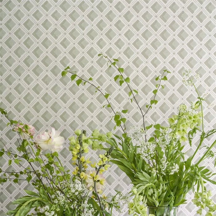 English Heritage Amsee Geometric Lichen Wallpaper PEH0002-04