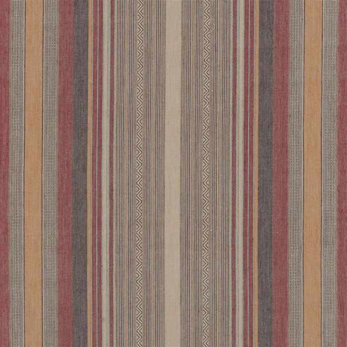 Ralph Lauren New Blue Mesa Stripe Clay Fabric Sample FRL5216/01