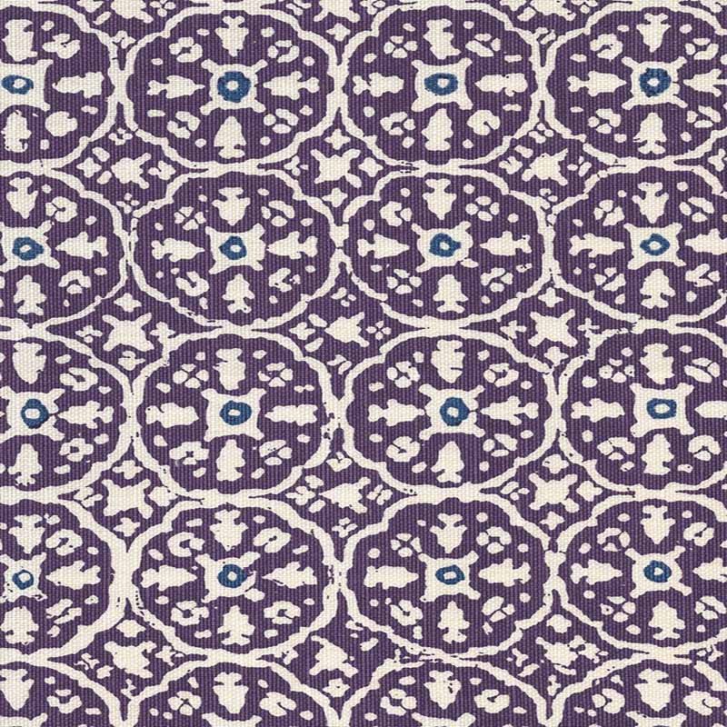 China Seas Nitik Ii Purple Navy Fabric 149-44