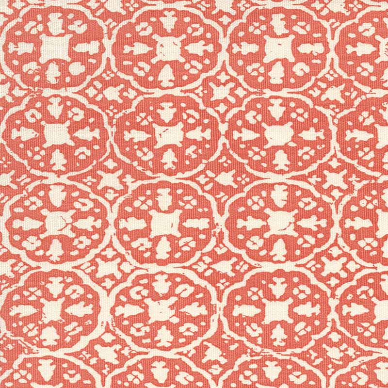 China Seas Nitik Ii Orange Fabric Sample 149-45