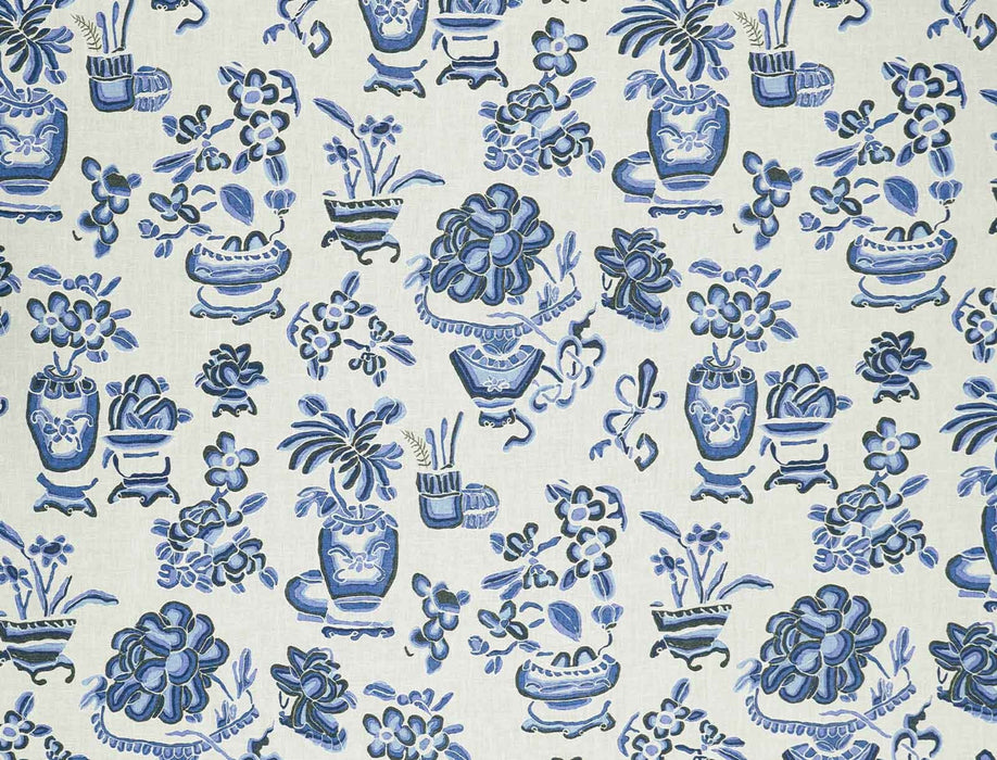 Jim Thompson Kalong Vases Porcelain Fabric Sample JT013857001