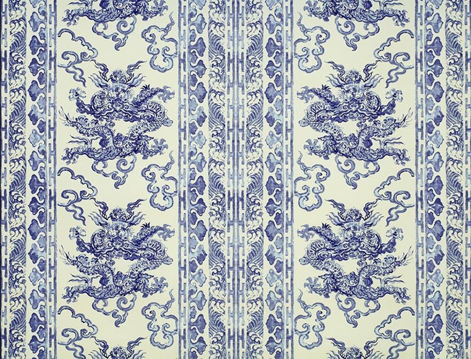 No.9 Thompson Qinglong China Blue Fabric Sample N9012103002O