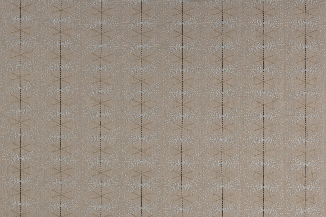 Christopher Farr Mikado Embroidered Natural Fabric