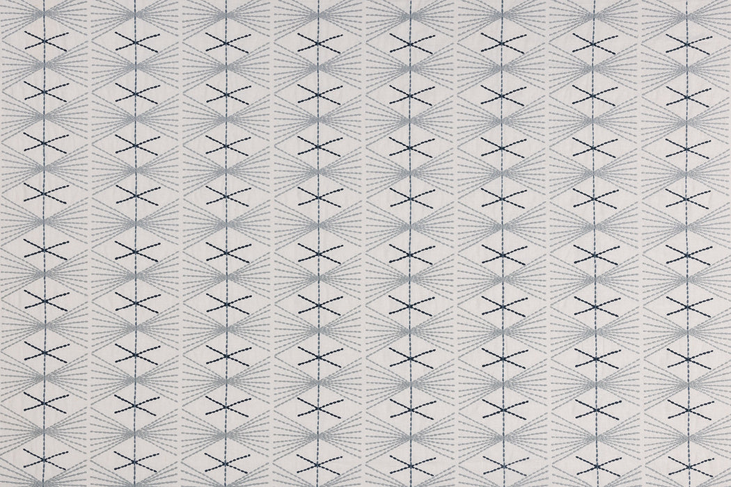 Christopher Farr Mikado Embroidered Pale Blue Fabric
