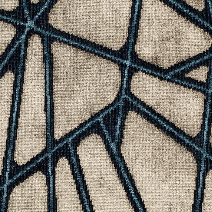 Holly Hunt Great Plains Tangled Strands Of Turq Fabric Sample 1554/05