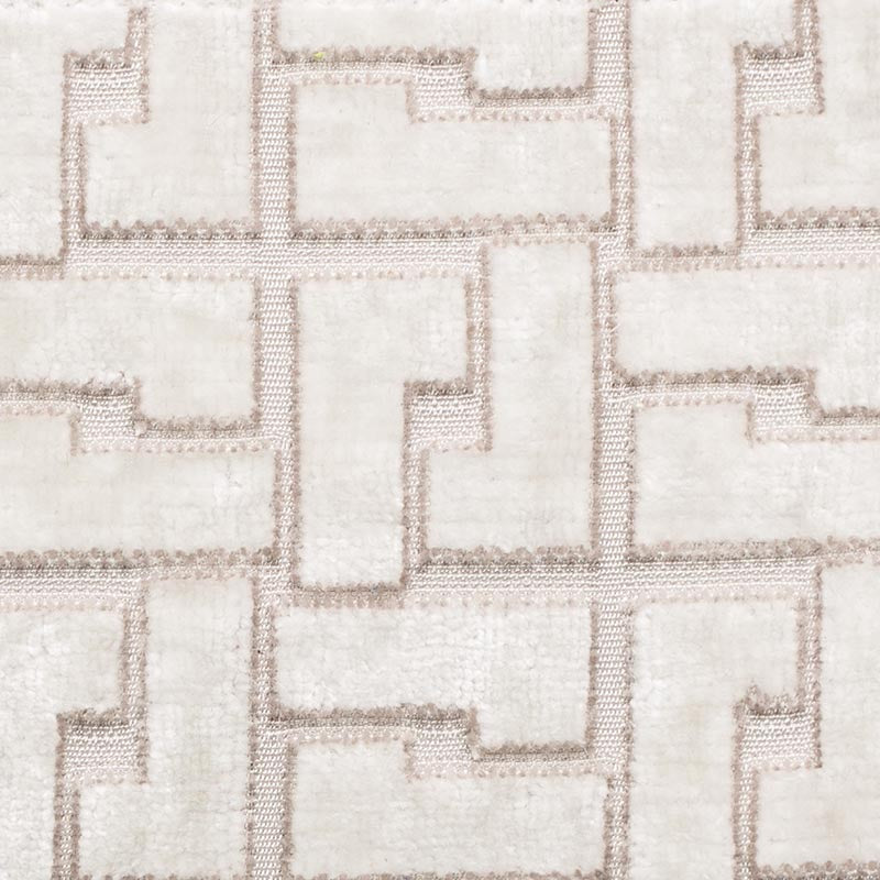 Holly Hunt Great Plains Interlock Whitewash Fabric Sample 1555/01