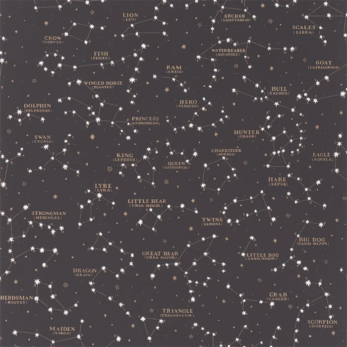 Ralph Lauren Starry Sky Black Wallpaper Sample PRL5041-02