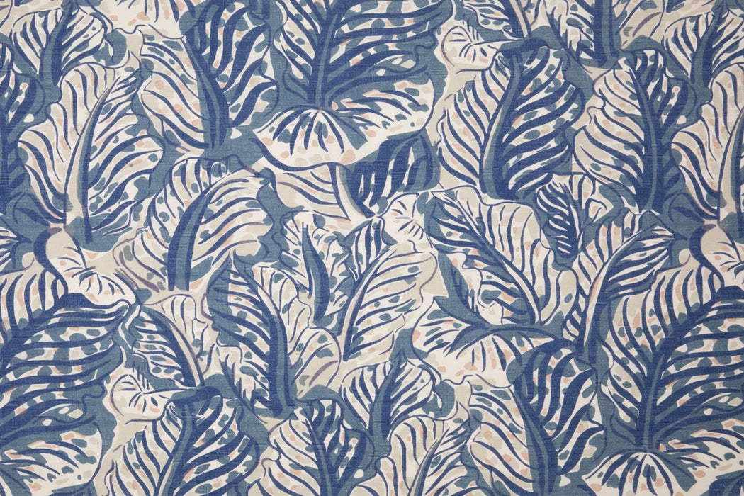 Christopher Farr Mille Feuilles Performance Blue Fabric