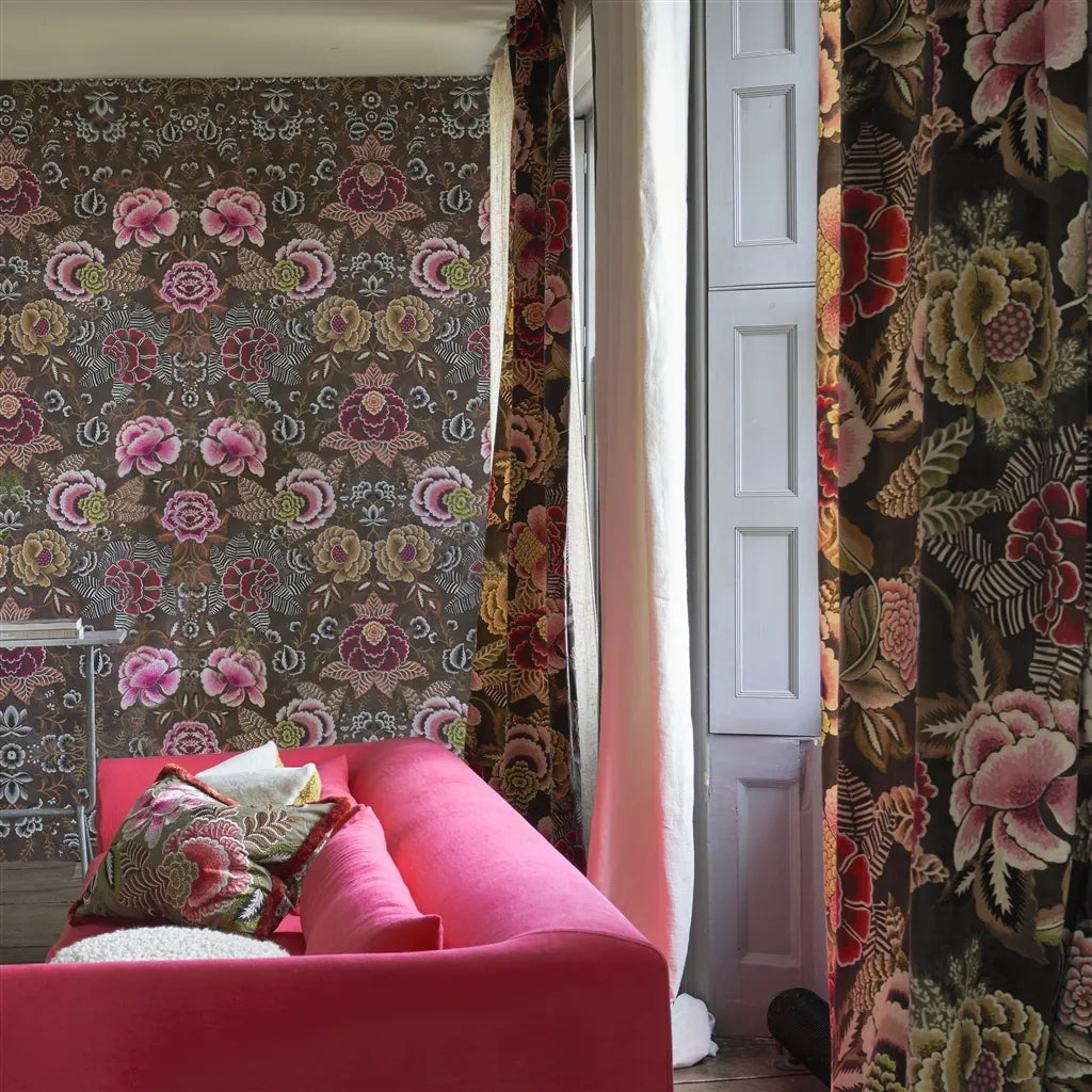 Designers Guild Rose De Damas Velours 2 Fabric FDG3111-02