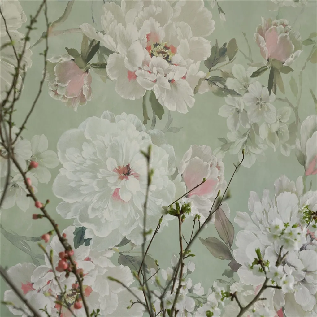 Designers Guild Fleur Blanche Panel  1 Wallpaper PDG1172-01