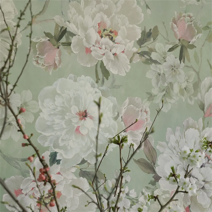 Designers Guild Fleur Blanche Panel  1 Wallpaper PDG1172-01