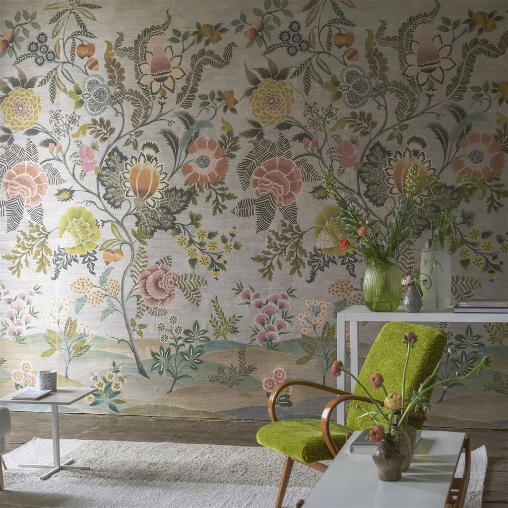 Designers Guild Brocart Decoratif Grasscloth Panel  1 Wallpaper PDG1187-01