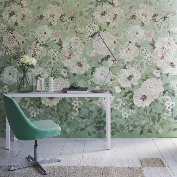 Designers Guild Fleur Blanche Panel  1 Wallpaper PDG1172-01