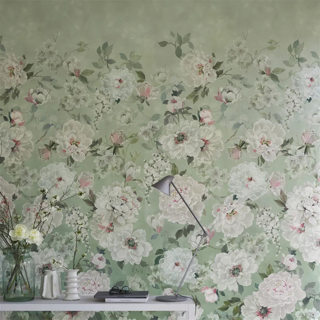 Designers Guild Fleur Blanche Panel  1 Wallpaper PDG1172-01