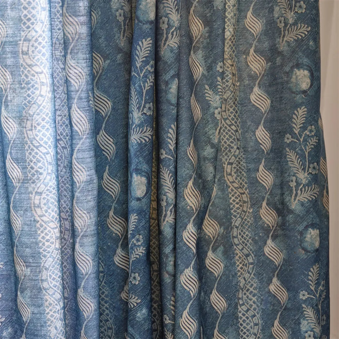 John Derian Indigo Floral 1 Sample Sample FJD6049-01