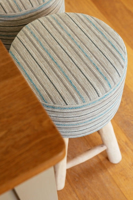 Fox Linton Stripes Faded Damson Fabric Sample FL010090004