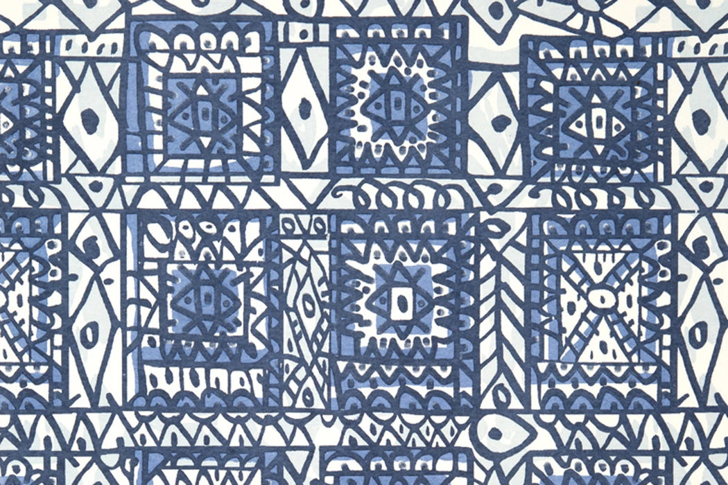 Christopher Farr Mosaic Cobalt Wallpaper Sample