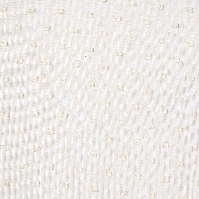 Schumacher Parseme Embroidered Sheer Antique Ecru Fabric 16441