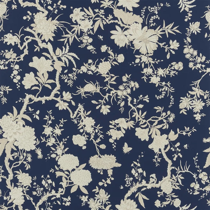 Ralph Lauren Tea House Floral Blue Fabric Sample FRL5266-02