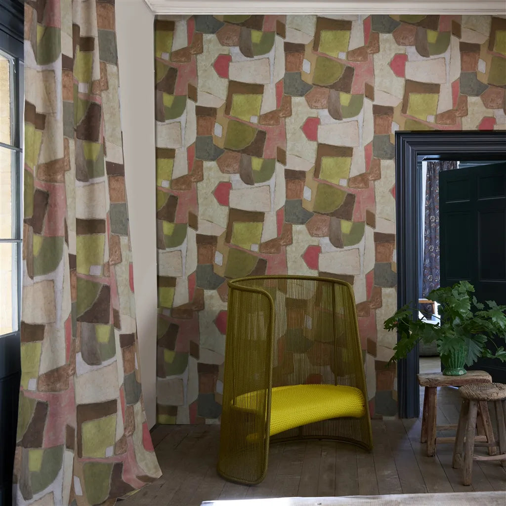 Designers Guild Clay Collage 2 Fabric FDG3166-02