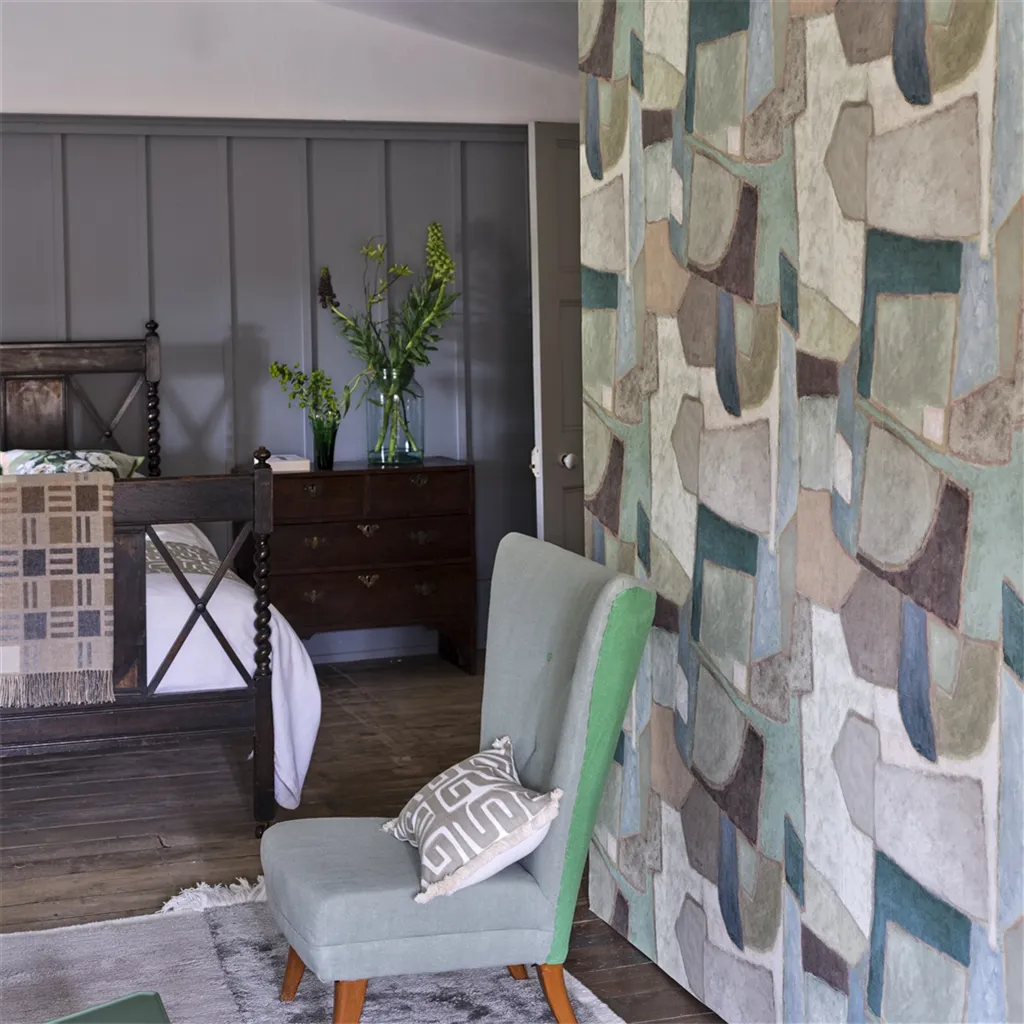 Designers Guild Clay Collage 1 Fabric FDG3166-01