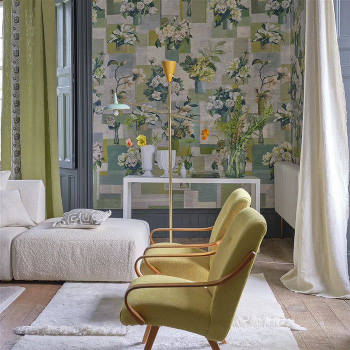 Designers Guild Celadon Vase Grasscloth 1 Wallpaper PDG1205-01